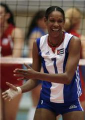 famous volleyball players Yumilka Ruiz from Cuba