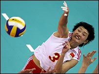 female volleyball players yang hao