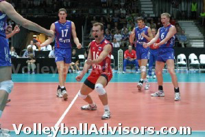 Libero wears a different color uniform on the volleyball court